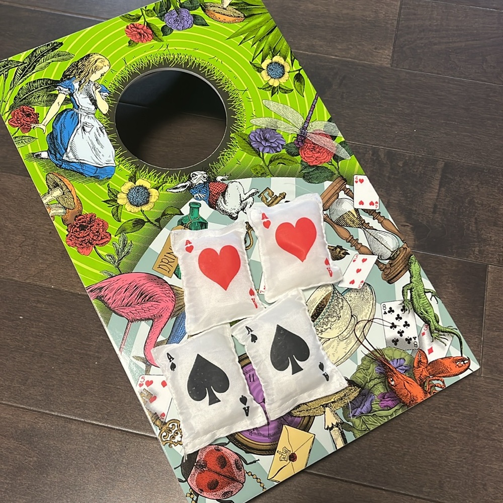 Down the rabbit Hole - Alice in Wonderland throwing game